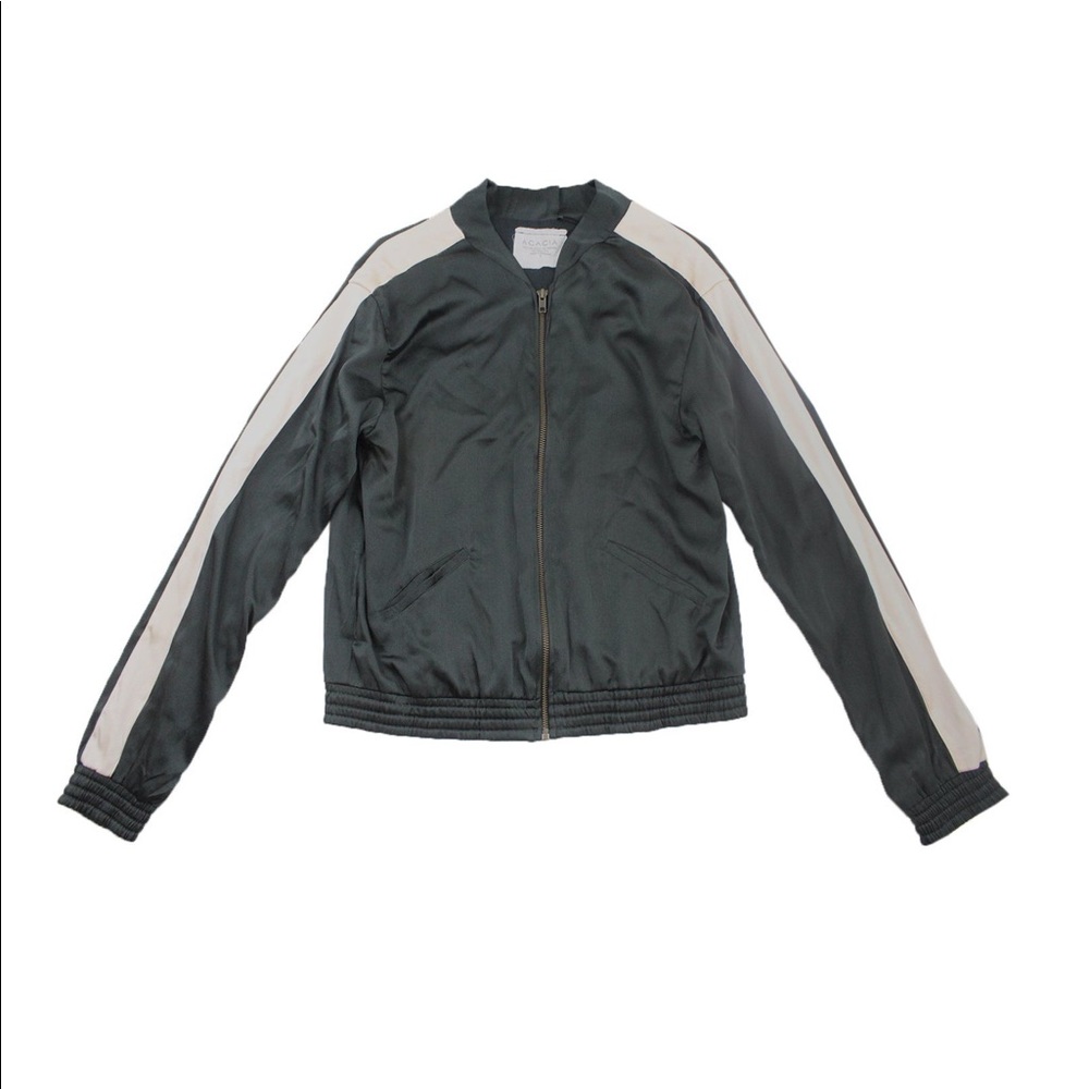 💕ACACIA washed black bomber jacket size M